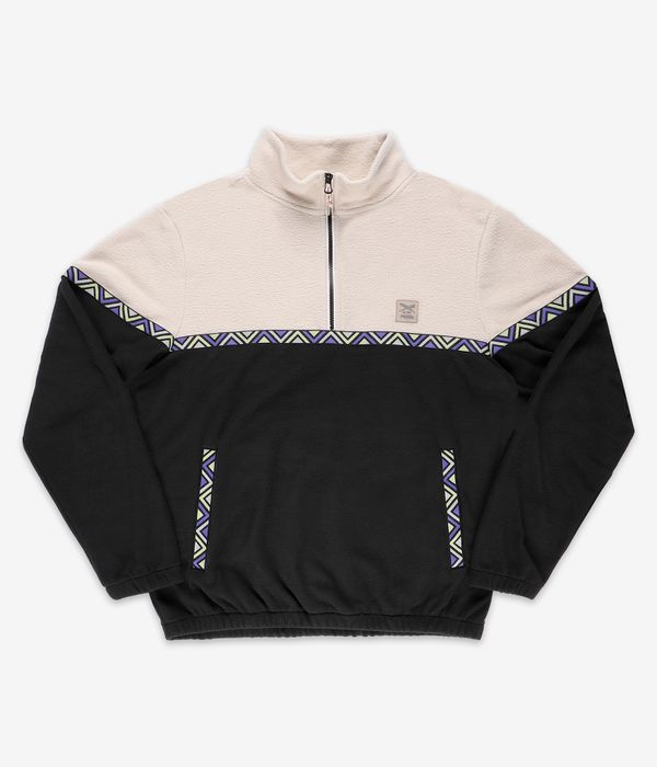 Iriedaily Monte Noe Troyer 1/2-Zip Sweatshirt (black white)