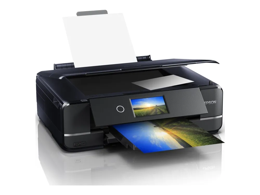 Epson Expression Photo XP-970 Small-in-One - Multifunktionsprinter - farve - blækprinter - A4 (210 x 297 mm) (original) - A3 (medie) - op til 8.1 spm (kopiering) - op til 8.5 spm (udskriver) - 100 ark - USB 2.0, LAN, Wi-Fi(n), USB vært