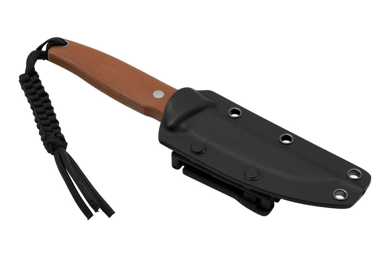 Civivi Tamashii C19046-5 Brown Canvas Micarta, Stonewashed vaststaand mes, Bob Terzuola design