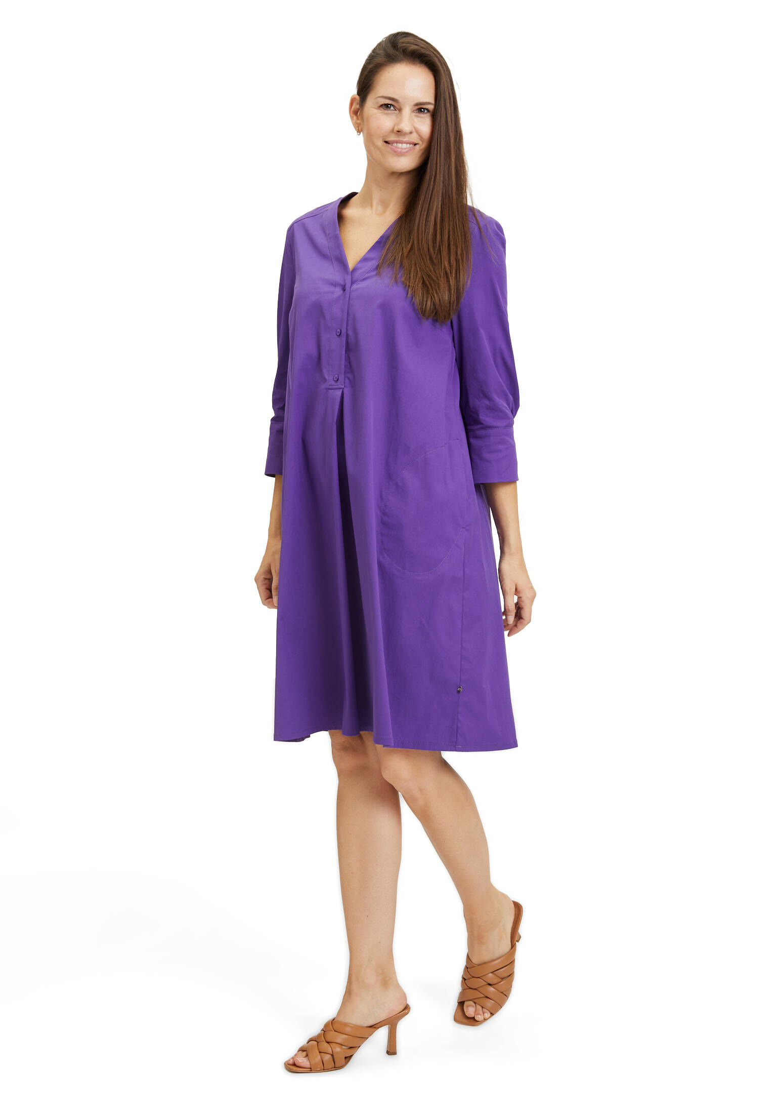 Vera Mont| Damen Hemdblusenkleid mit Knopfleiste