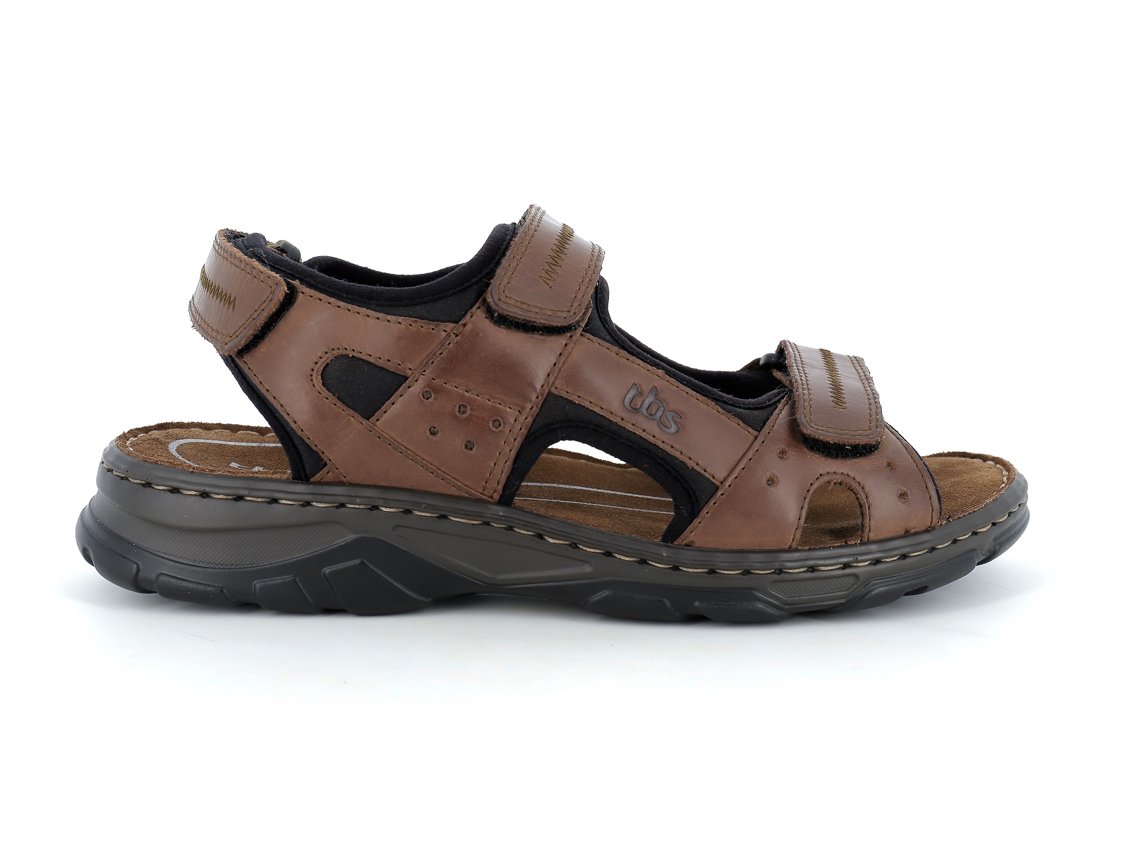 Tbs-JOHALIN Cuir Marron Foncé