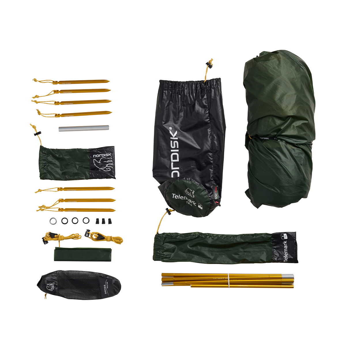 Nordisk Telemark 2.2 LW 2.0, 2-personers telt (Green)