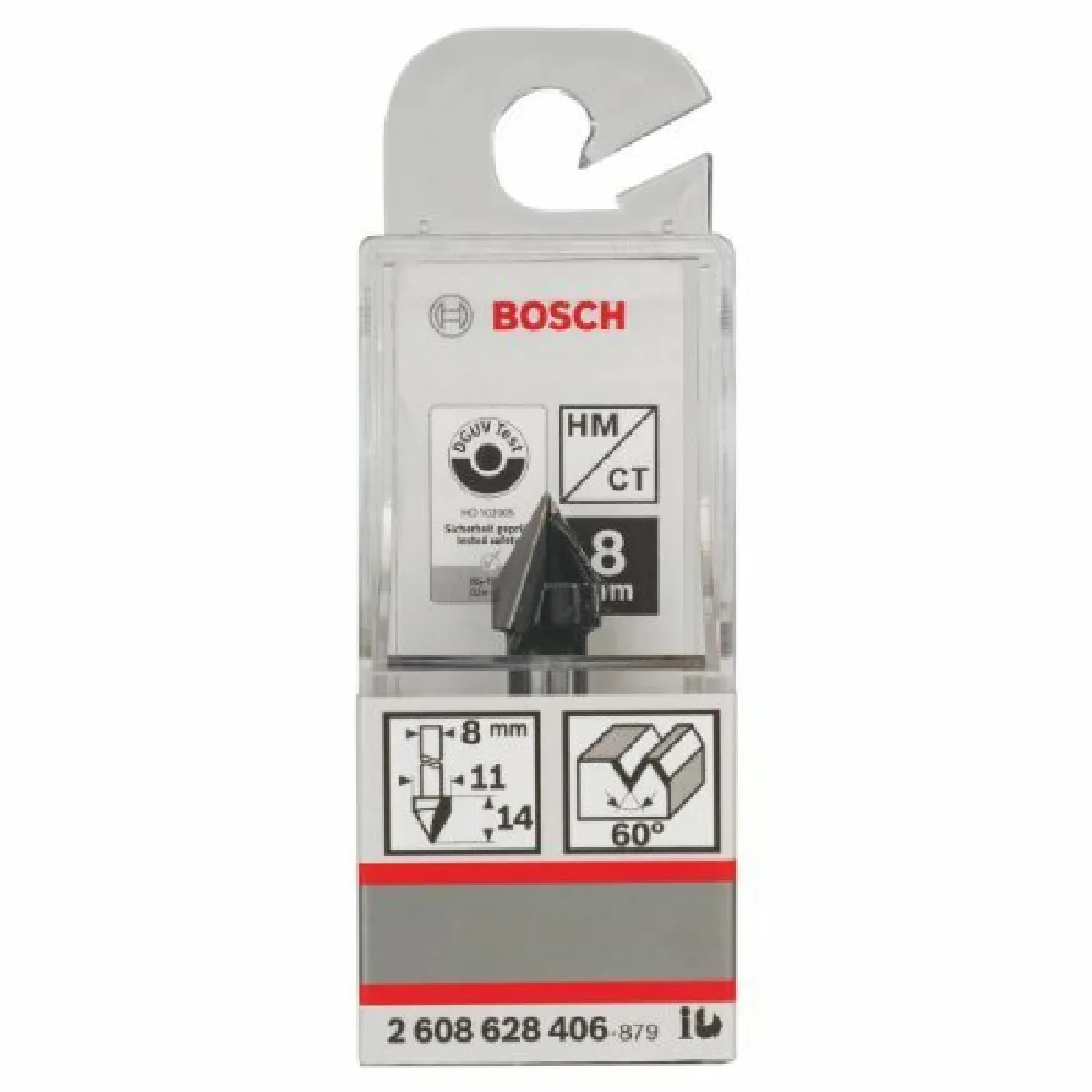 Bosch Fraise V 8 mm 2608628406