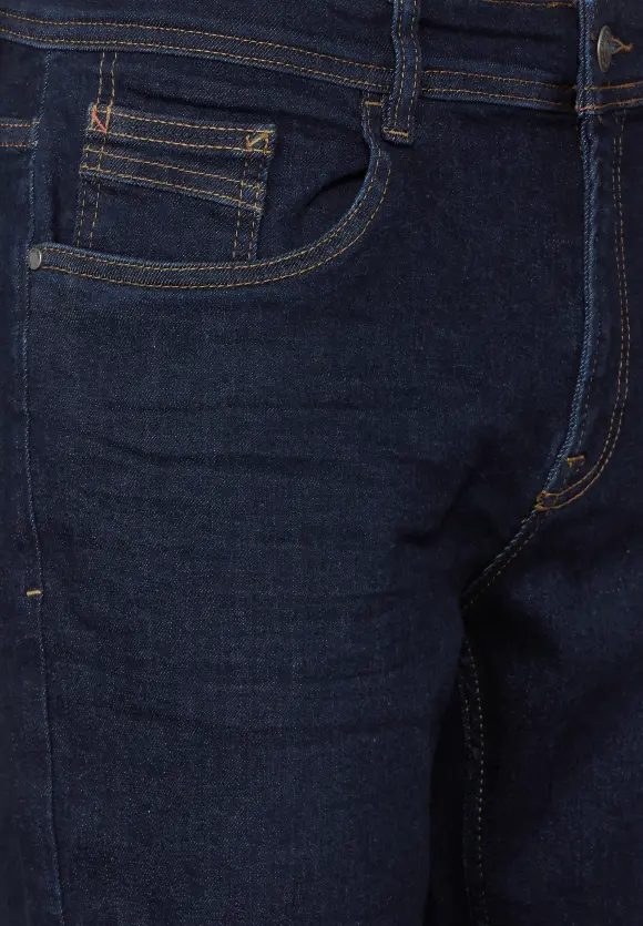 Regular Fit Jeans - dark blue rinsed wash