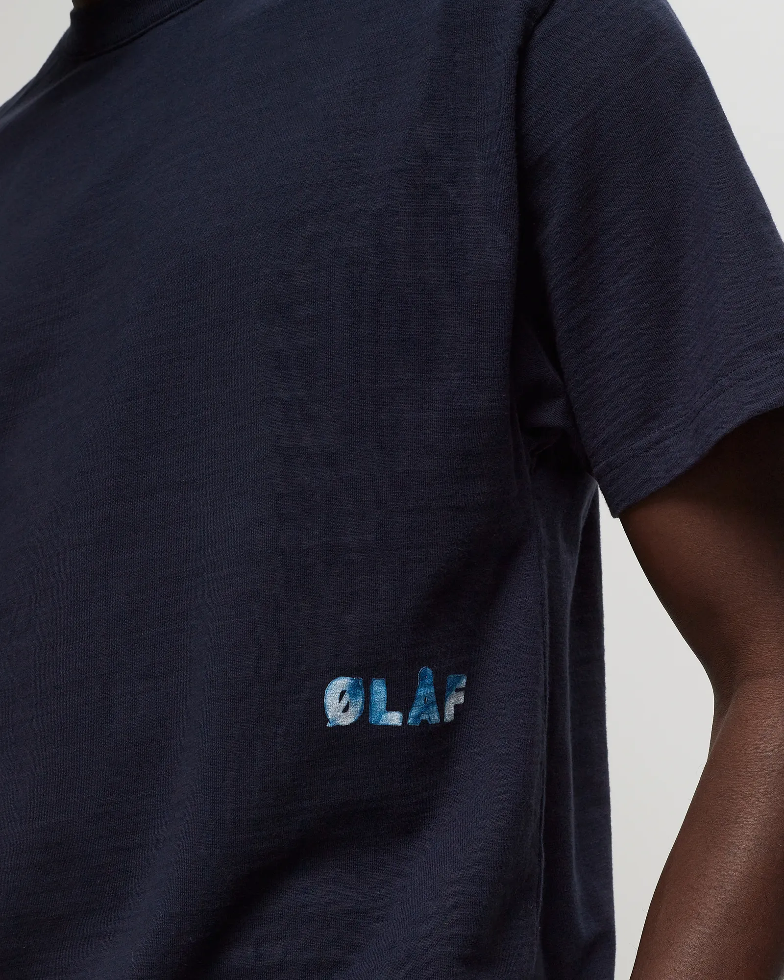 Camiseta ØLÅF com estampa aquarela e efeito slub
