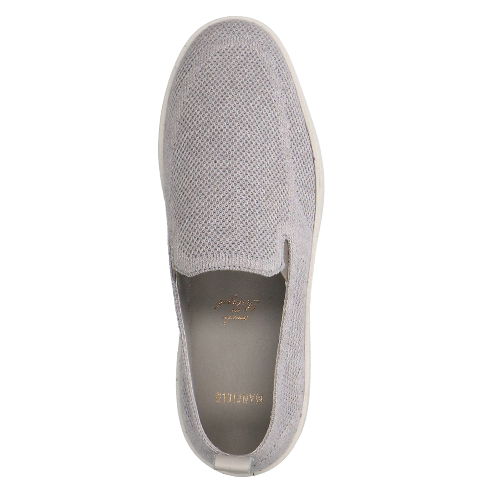 Grijze knit fabric loafers