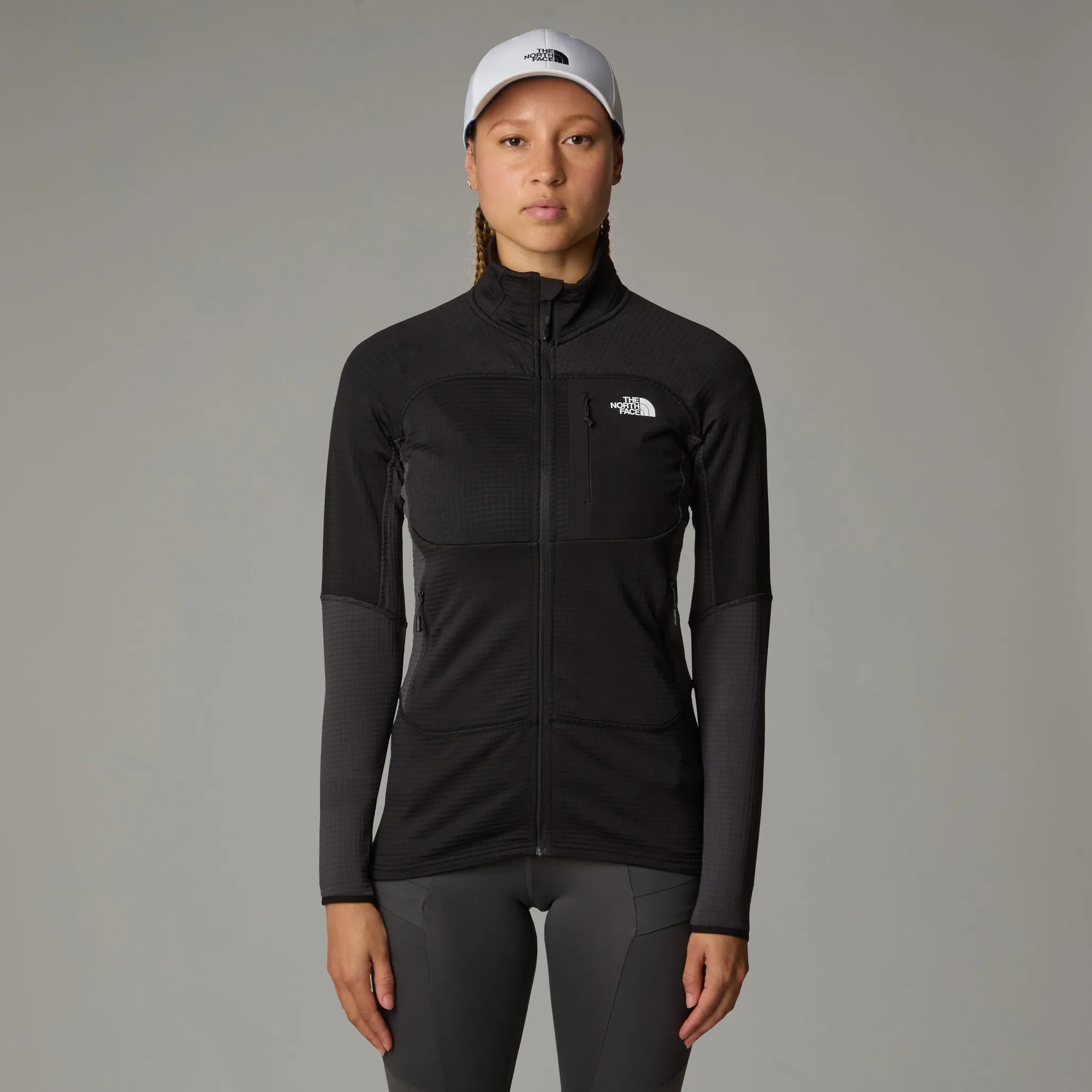 The North Face W Stormgap Powergrid Jacket Tnf Black-asphalt Grey-