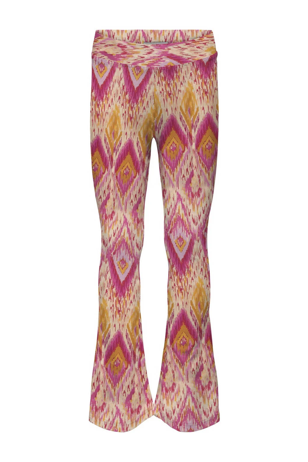 ONLY broek KOGPAIGE met all over print roze/geel