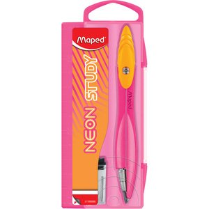 Coffret de compas STUDY NEON, assorti