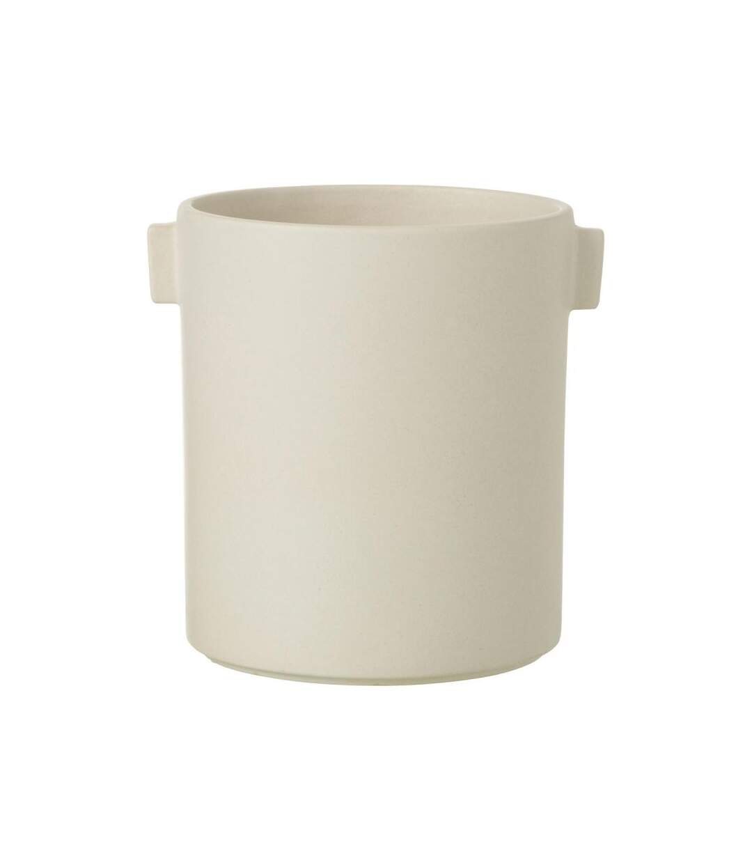 Paris Prix - Cache-pot Design handle 17cm Blanc