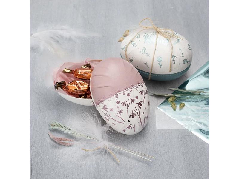 Creativ Company Ostereier 3 Stück, Braun Osterei zum Befüllen als Osternest