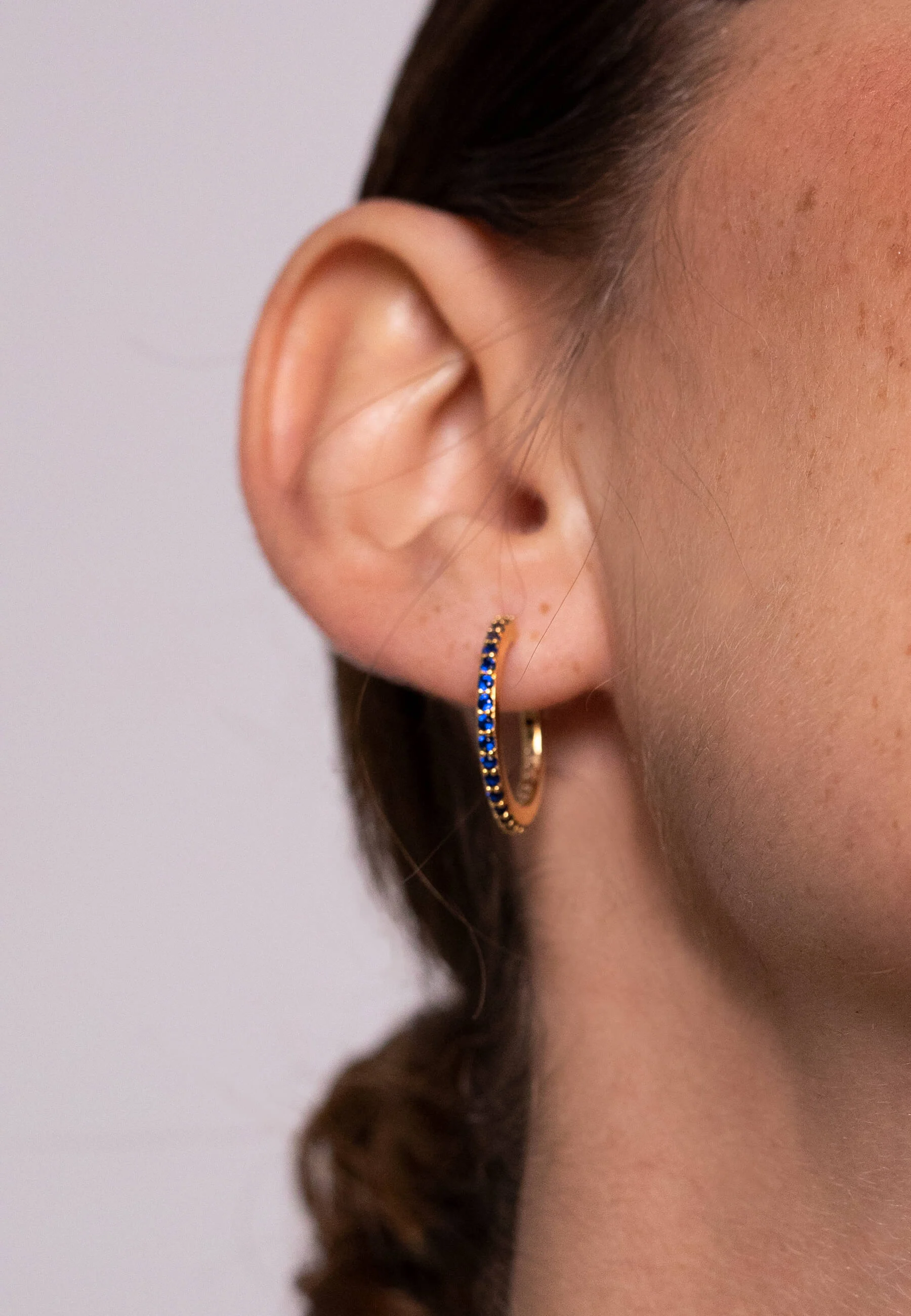ECLECTIC SHINE BIG - Créoles | Bleu