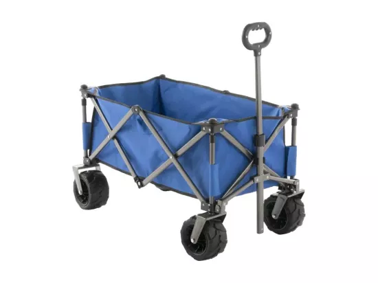 Chariot pliant à 4 roues capacité 100kg plage et jardin CARTO