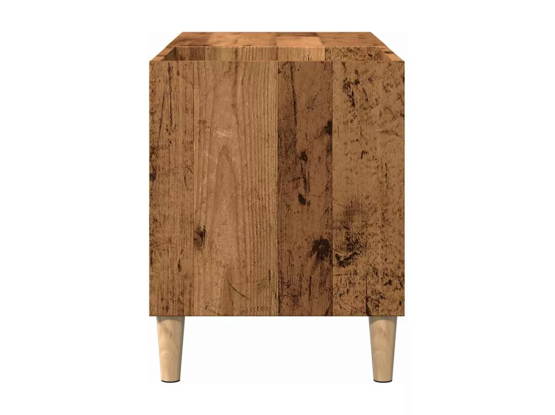 Armoire à disques chêne artisanal 84,5x38x48 cm bois ingénierie