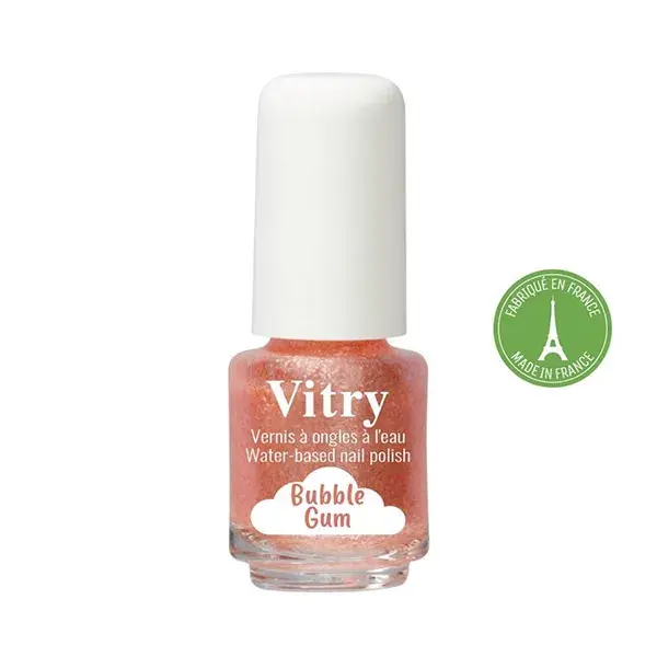 Esmalte à base de água Vitry, cor Bubble Gum, 4ml