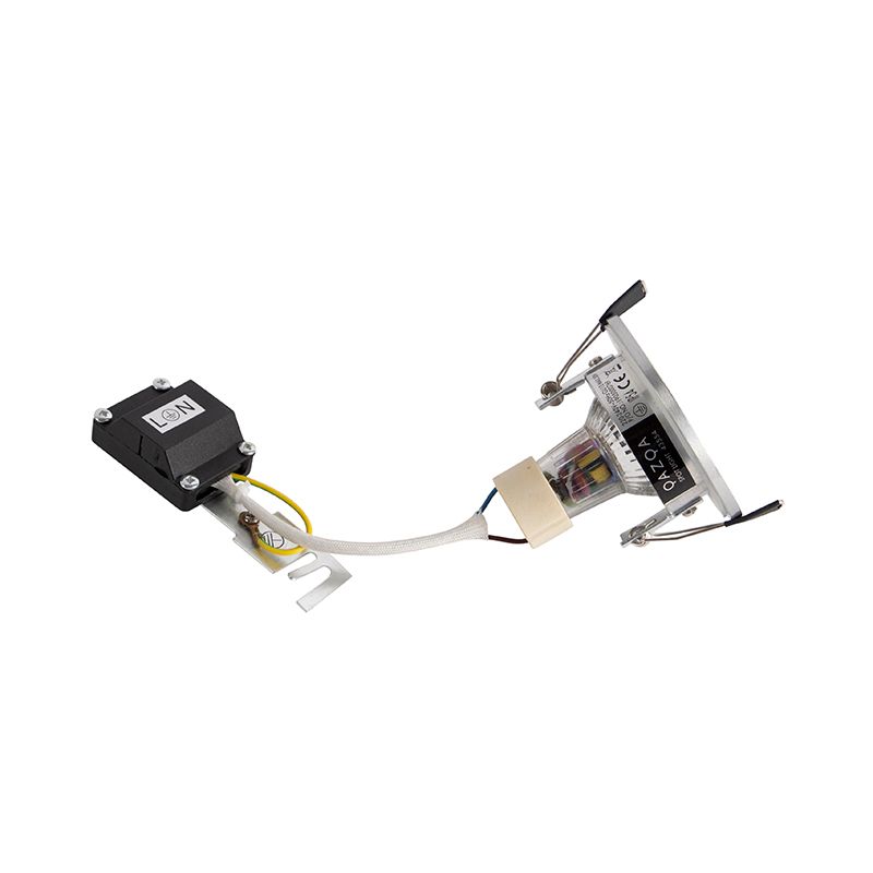 Moderne inbouwspot staal rond IP44 - Xena