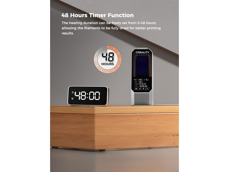 Creality Filament Trockenbox Space Dryer Pi Filament-Box mit LCD-Touch-Screen zum Wärmen und Trocknen