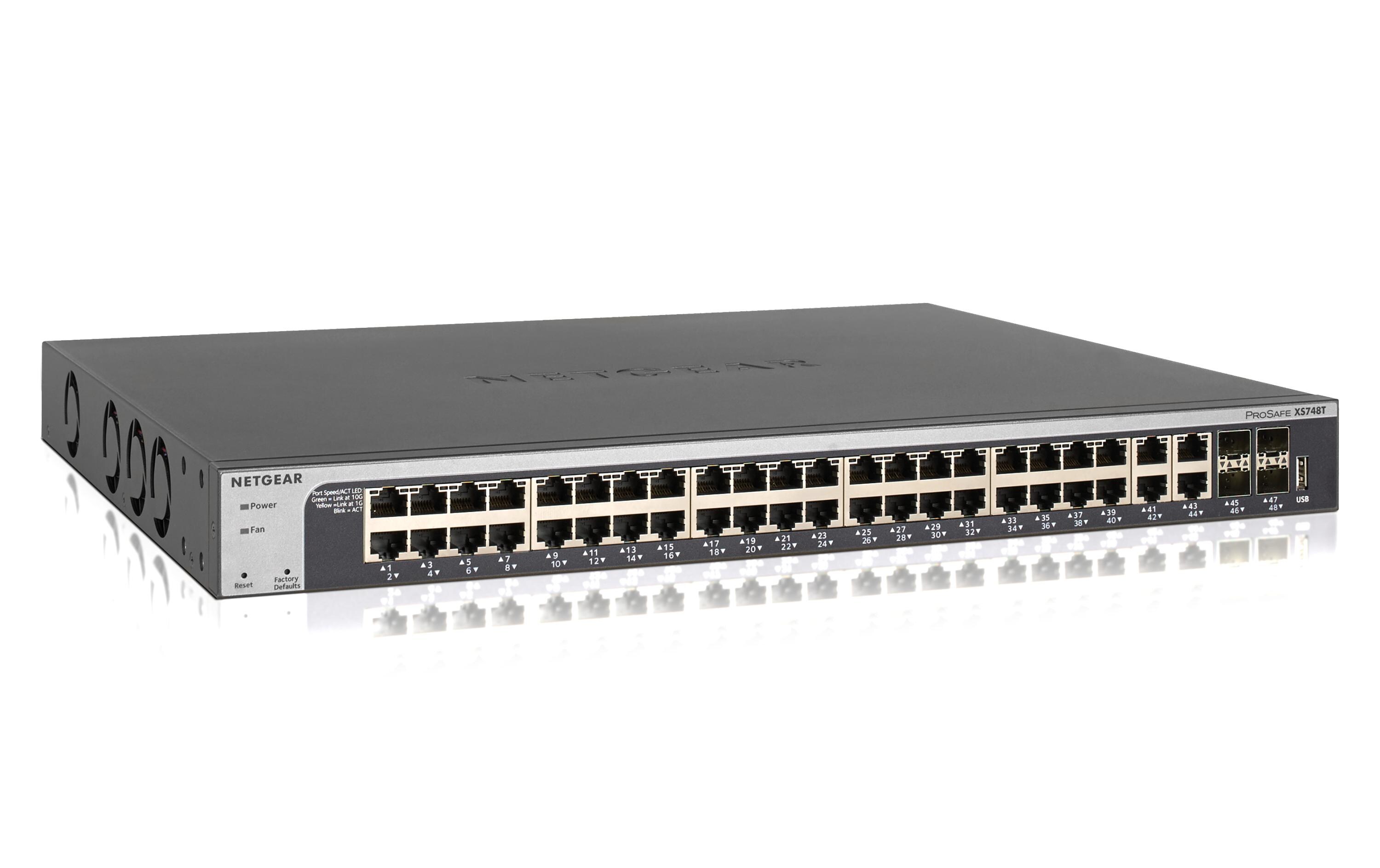 Switch XS748T 48 Port<br>10-Gigabit-Smart-Managed-Switch mit 48 Ports