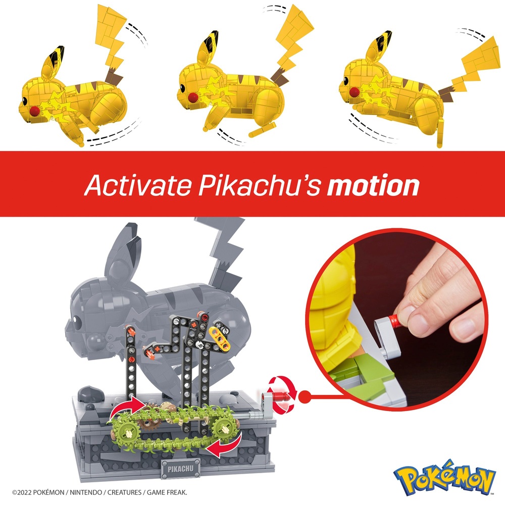 Mega Pokémon Motion Pikachu Bauset
