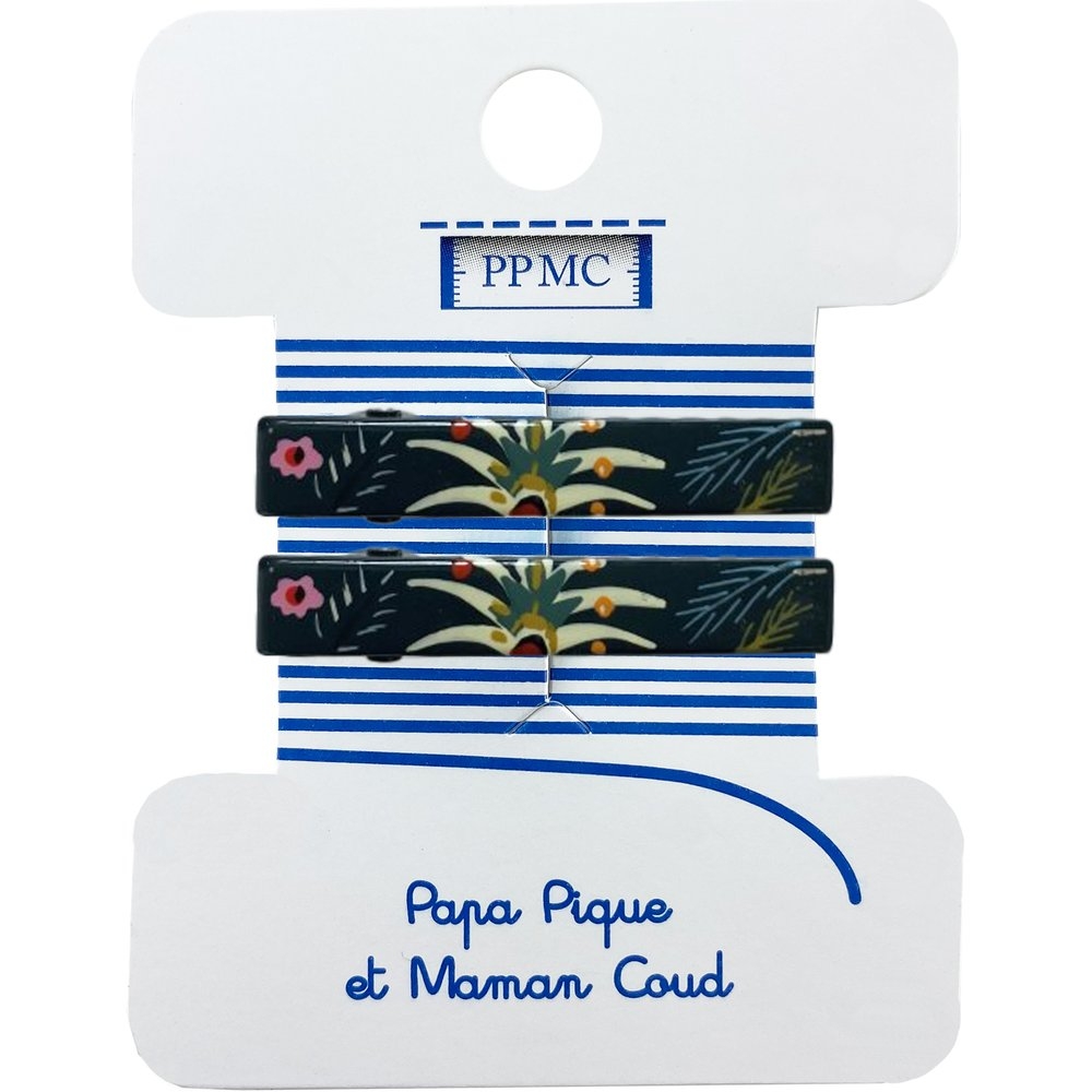 Petite Barrette Croco Cr074 Palmia Emeraude
