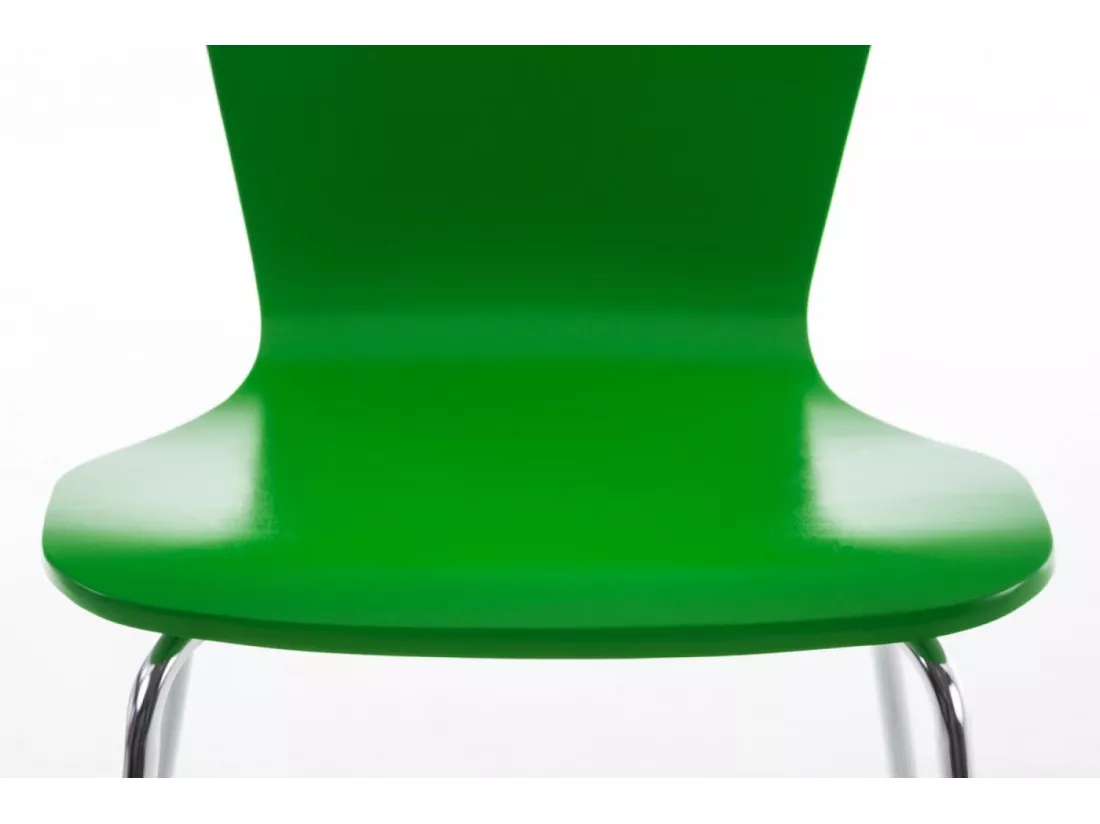 Lot de 2 Chaise de conférence - Bois & Nature - Vert - Aaron