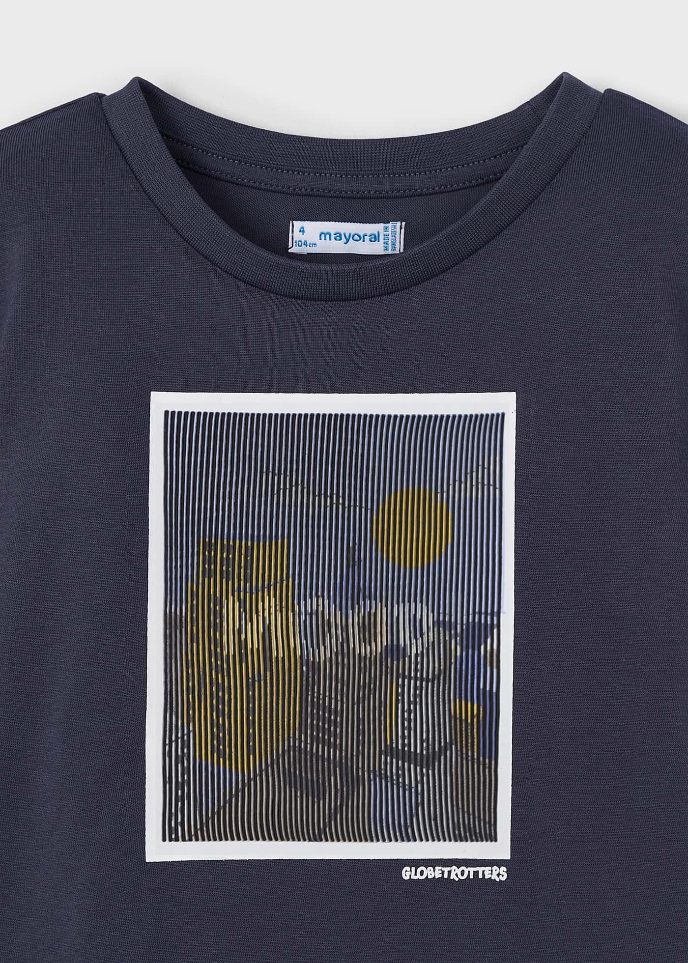 Camiseta lenticular de algodão de melhor qualidade para meninos (Universo)
