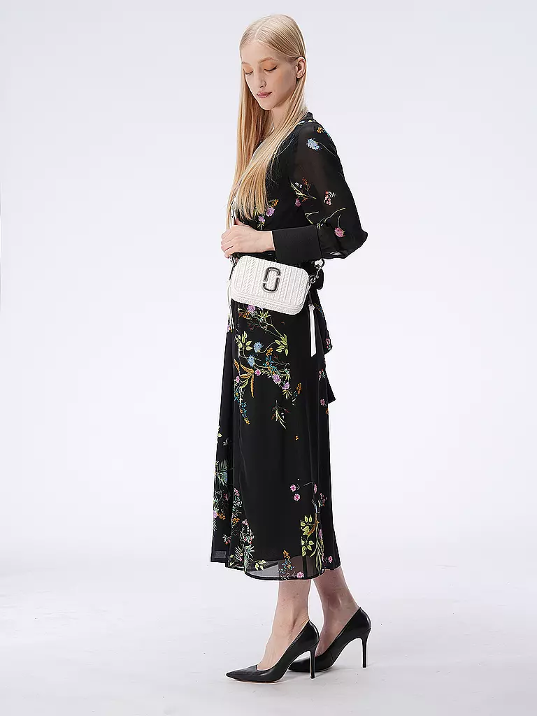 MARC JACOBS Ledertasche - Mini Bag THE SNAPSHOT weiss