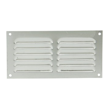 Renson ventilatierooster opbouw aluminium zilver 200x100 mm