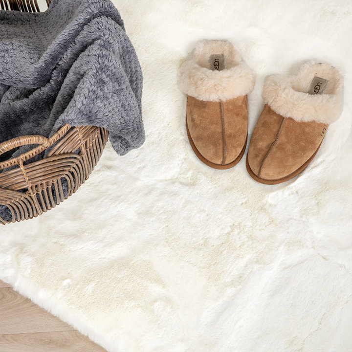 Zachte Hoogpolige loper - Comfy Supreme Wit