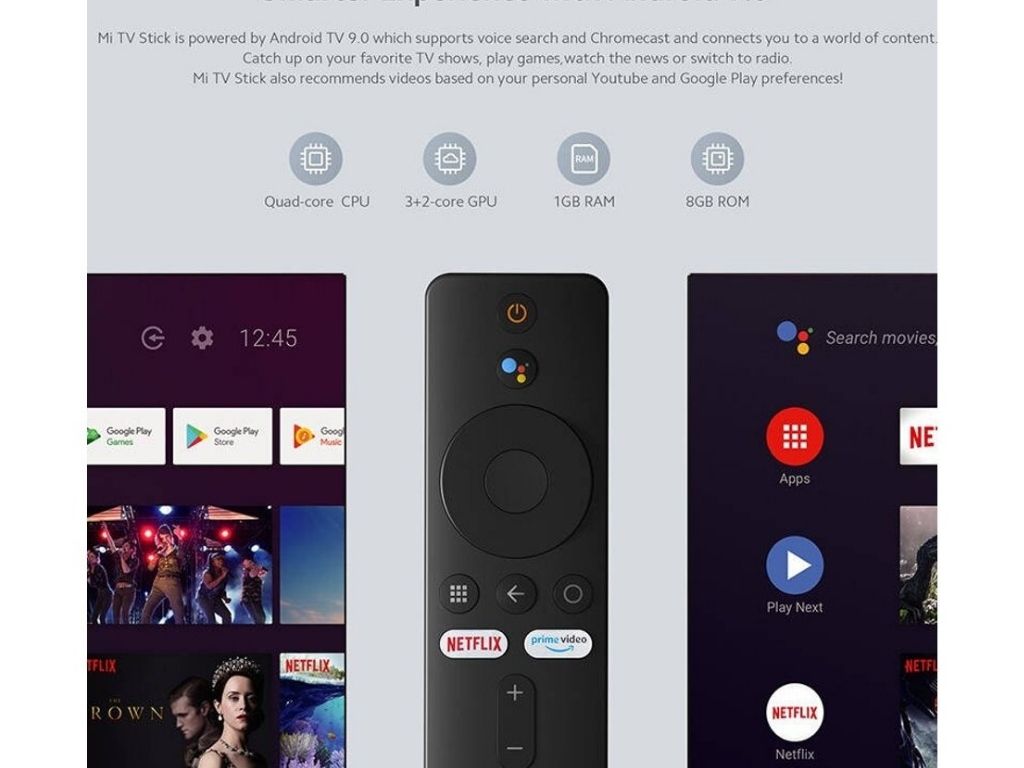 MINI PC XIAOMI MI STICK ANDROID TV 1GB 8GB