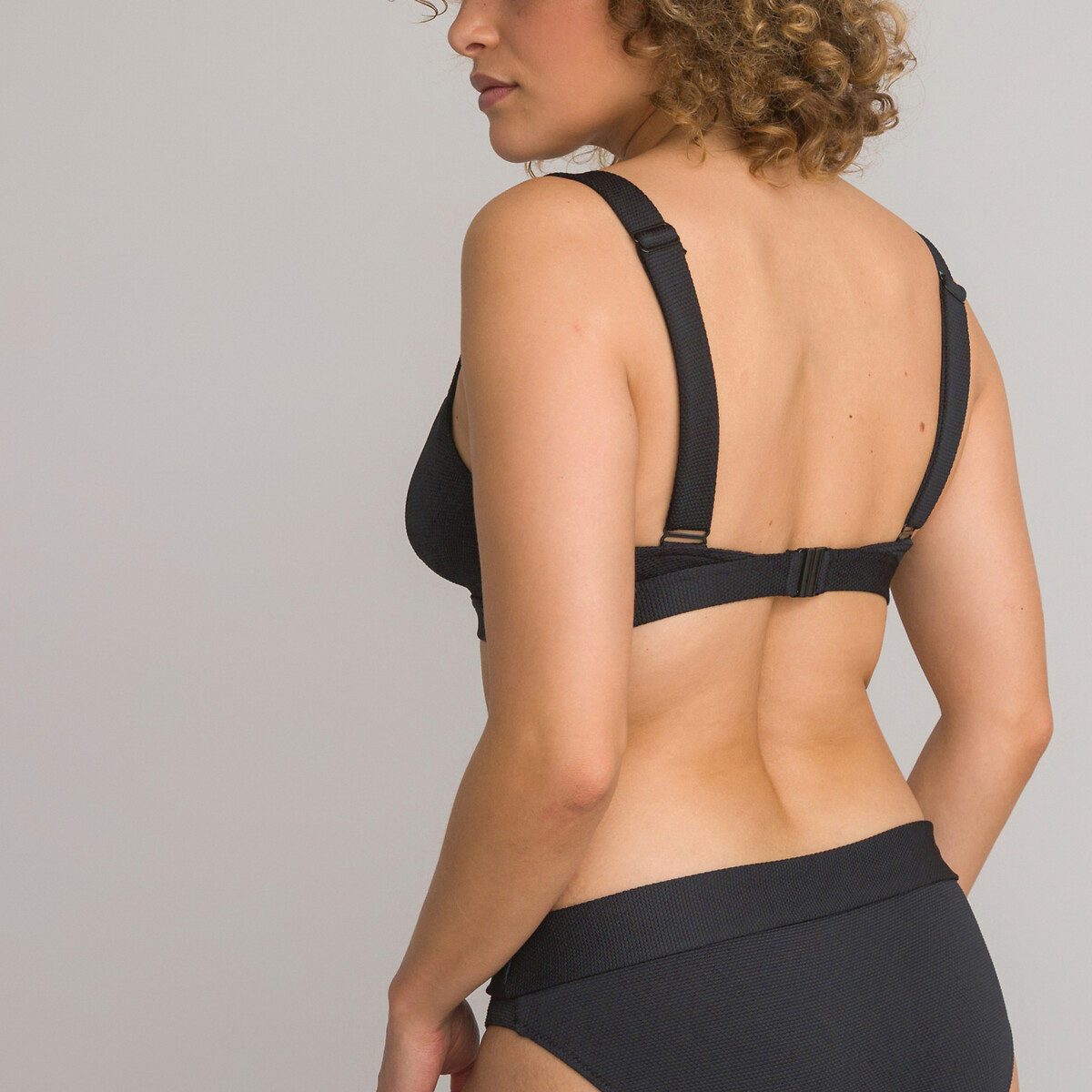 COLEÇÕES LA REDOUTE<br>Biquíni-BH, modelo bustiê, piqué-tricot