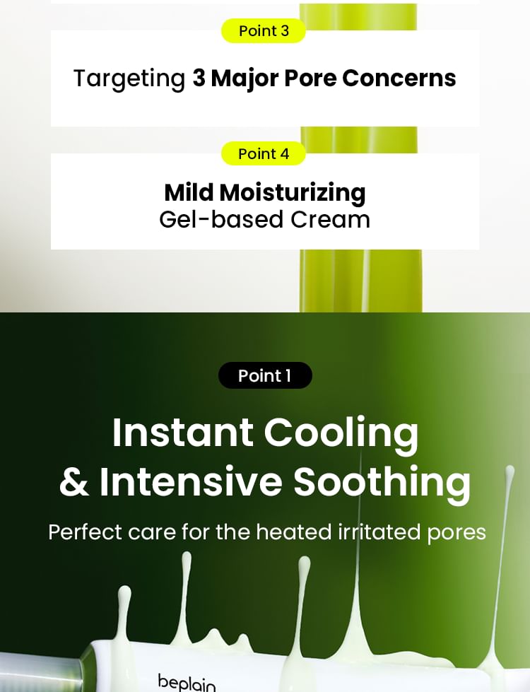 beplain - Mung Bean Pore Tight-up Soothing Cream
