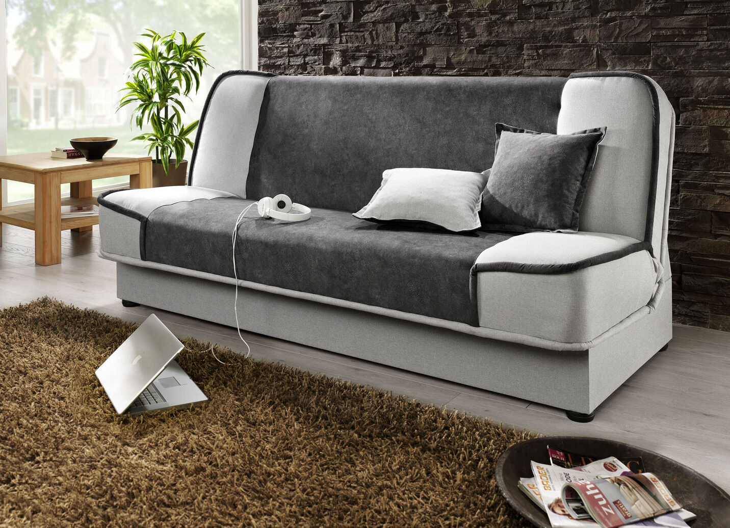 Schlafsofa mit Bettkasten