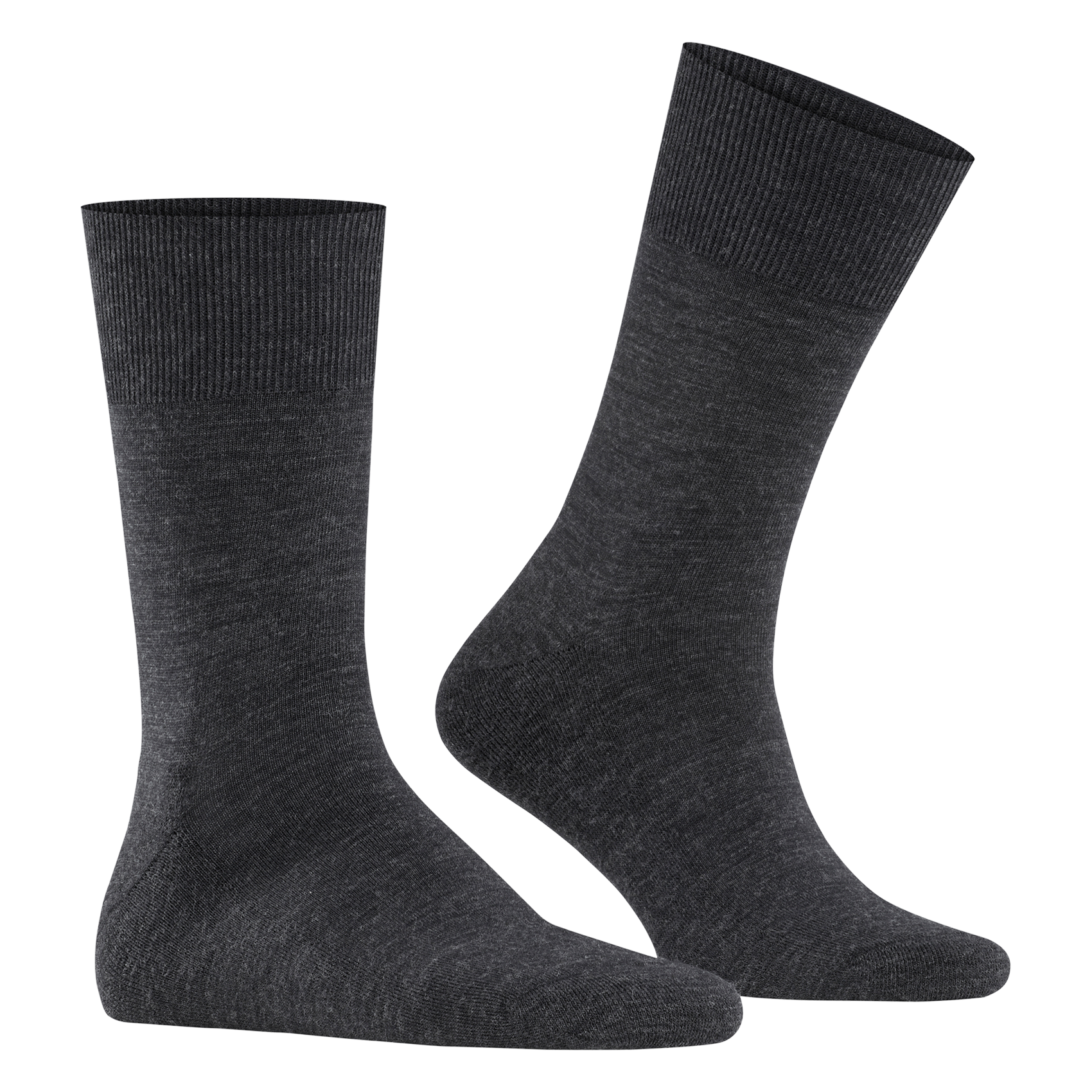 Chaussettes hautes en laine vierge mélangée | Gris