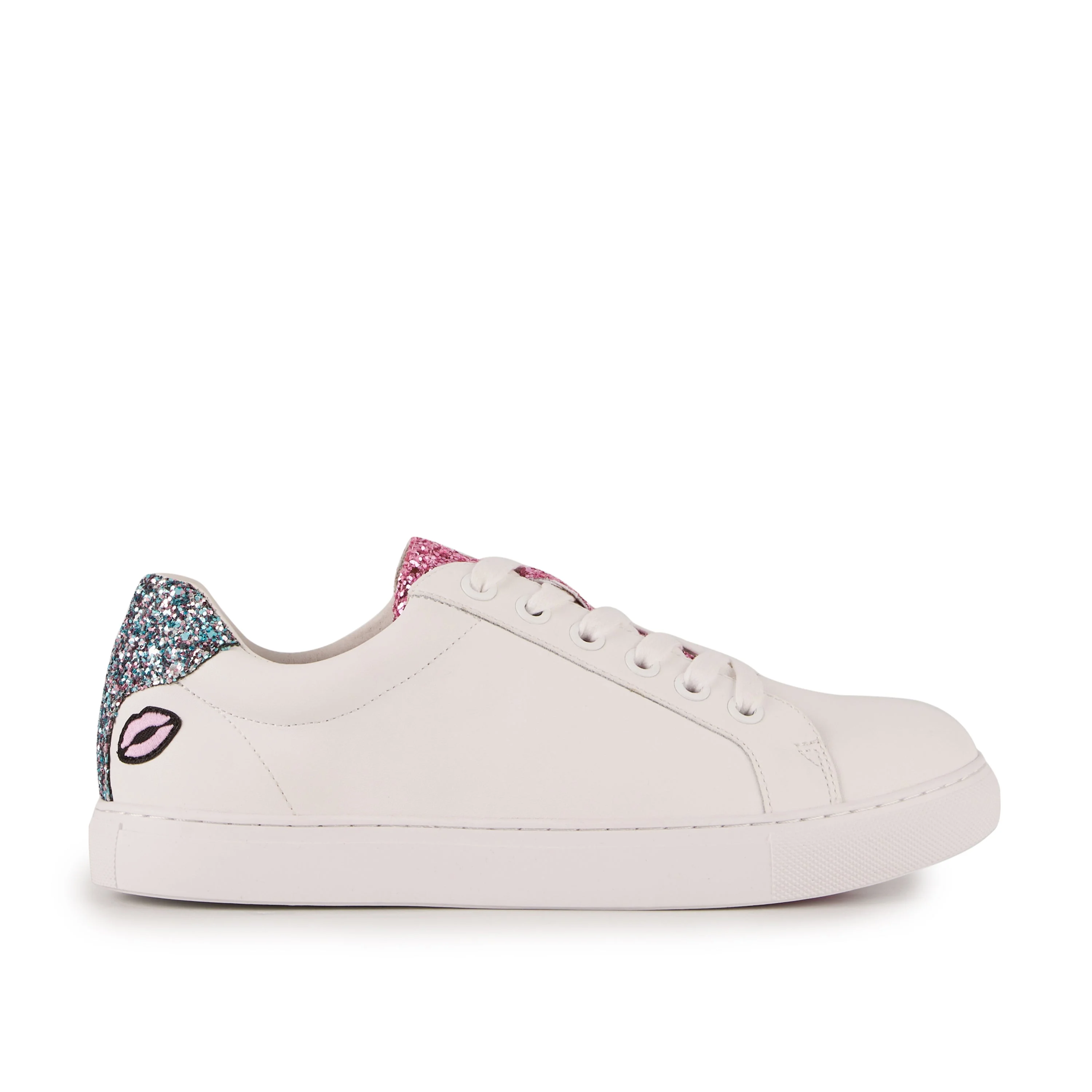 SIMONE S - Sneakers en cuir | Blanc