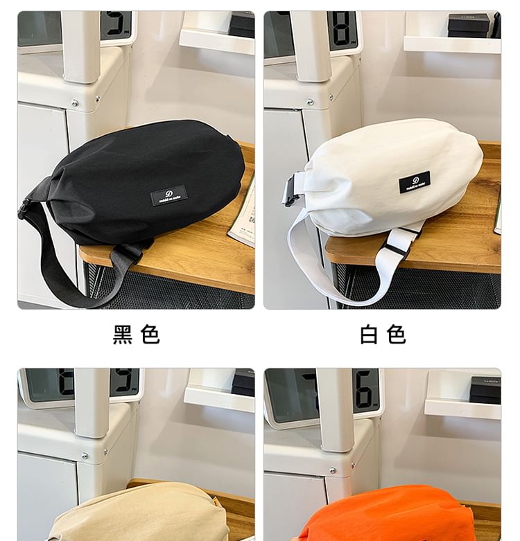 SUNMAN - Effen crossbodytas met gesp