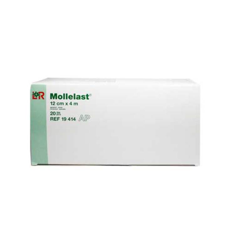Mollelast 12cmx4m weiß, 20 St