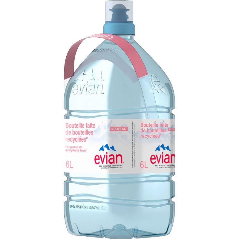 Fontaine eau minérale Evian bouteille 6 L