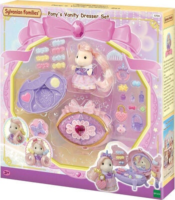 Sylvanian Families Dukkehustilbehør Vanity Dresser Sett med Figur