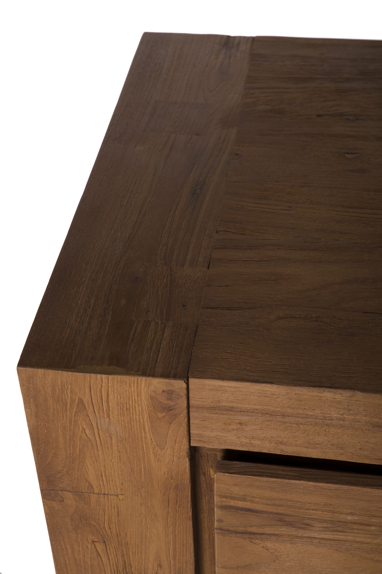 Sideboard, 2 Türen, 3 Schubladen, braun, T 50 cm, B 200 cm, H 85 cm von fischer's lagerhaus