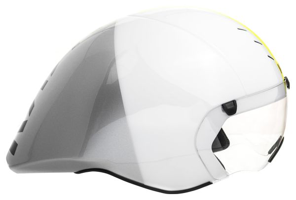 Casque Aero KASK MISTRAL Blanc Argent Jaune