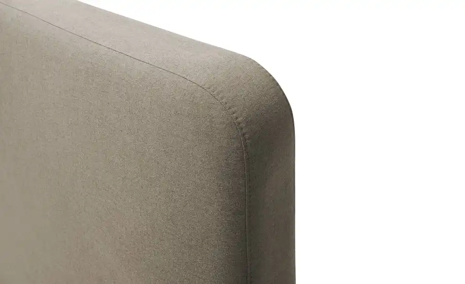 Polsterbettgestell Mattis Taupe Webstoff fein 160 cm ohne Bettkasten
