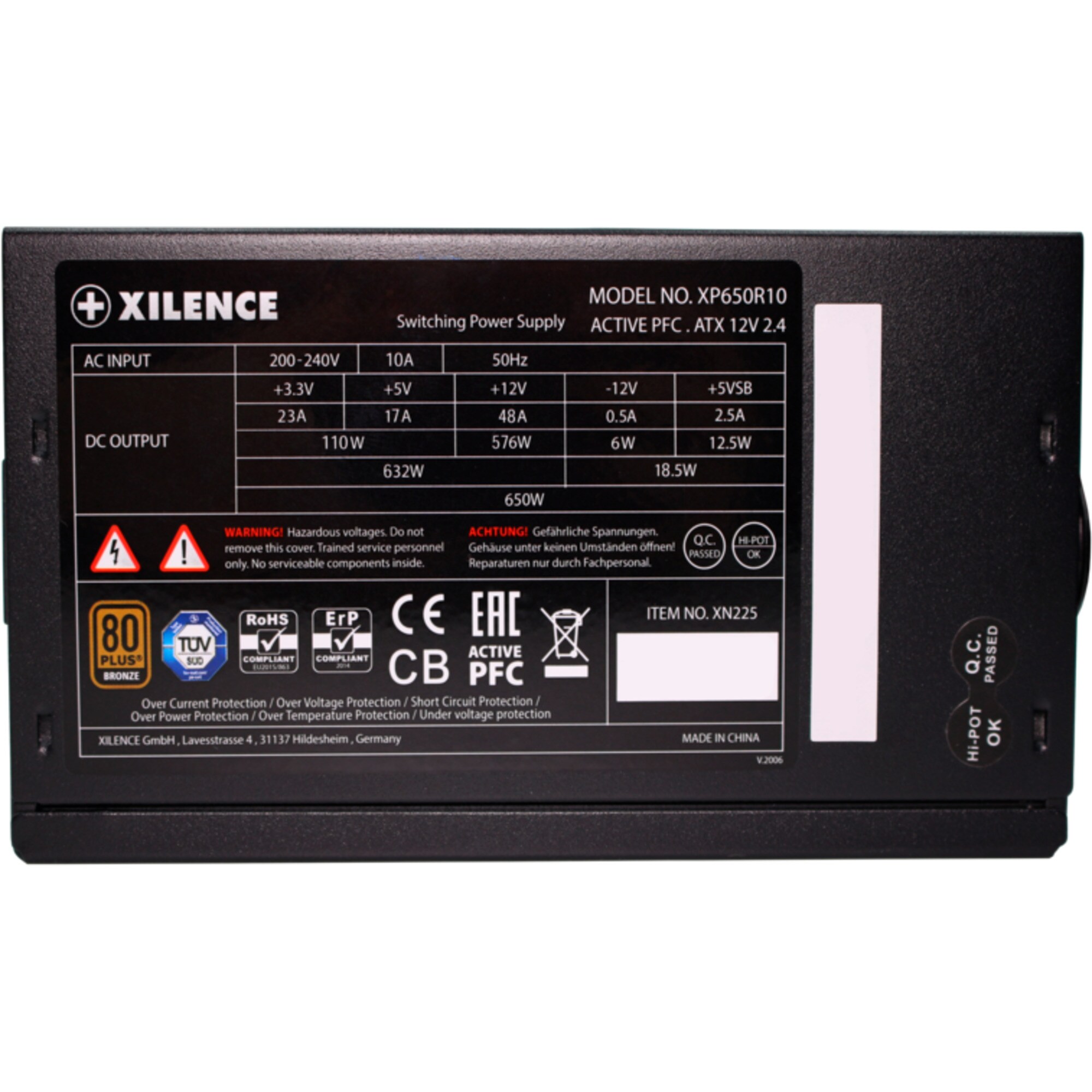 Xilence PC-Netzteil Gaming Bronze 650W