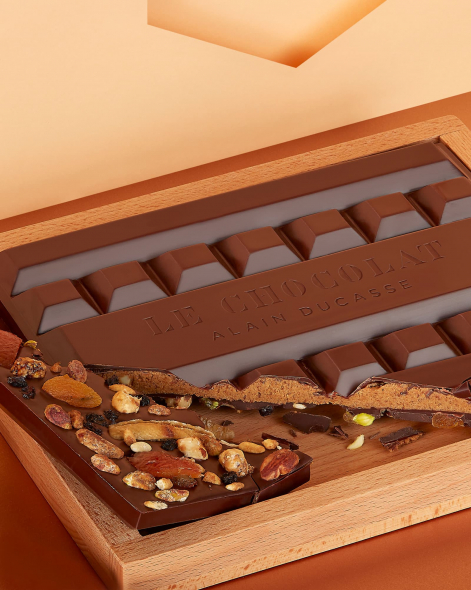 Bloc de Chocolat Noir 75% de Noël | Le Chocolat Alain Ducasse 1100g