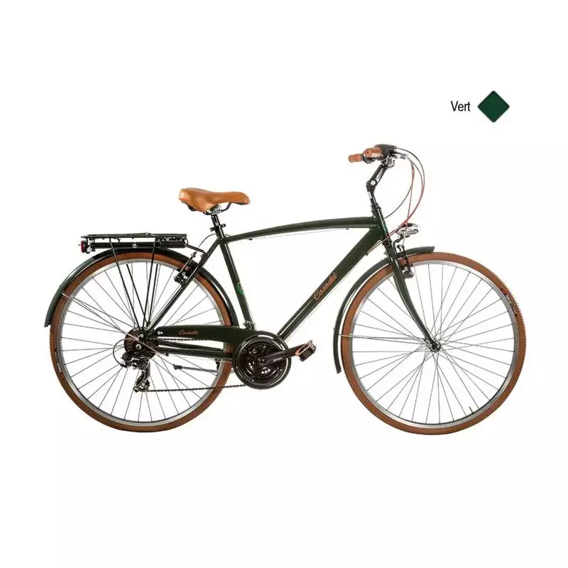 Vélo CASADEI vintage 28 homme 21v alu h57 Vert