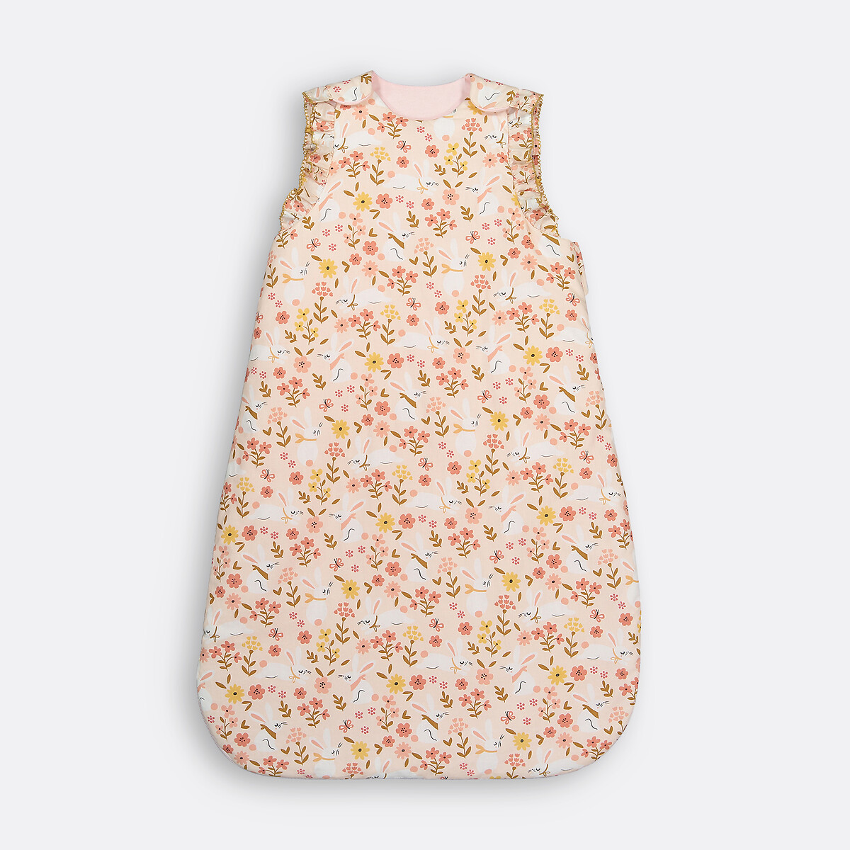 LA REDOUTE INTERIEURS<br>Saco de dormir em algodão orgânico, Floral Lapin