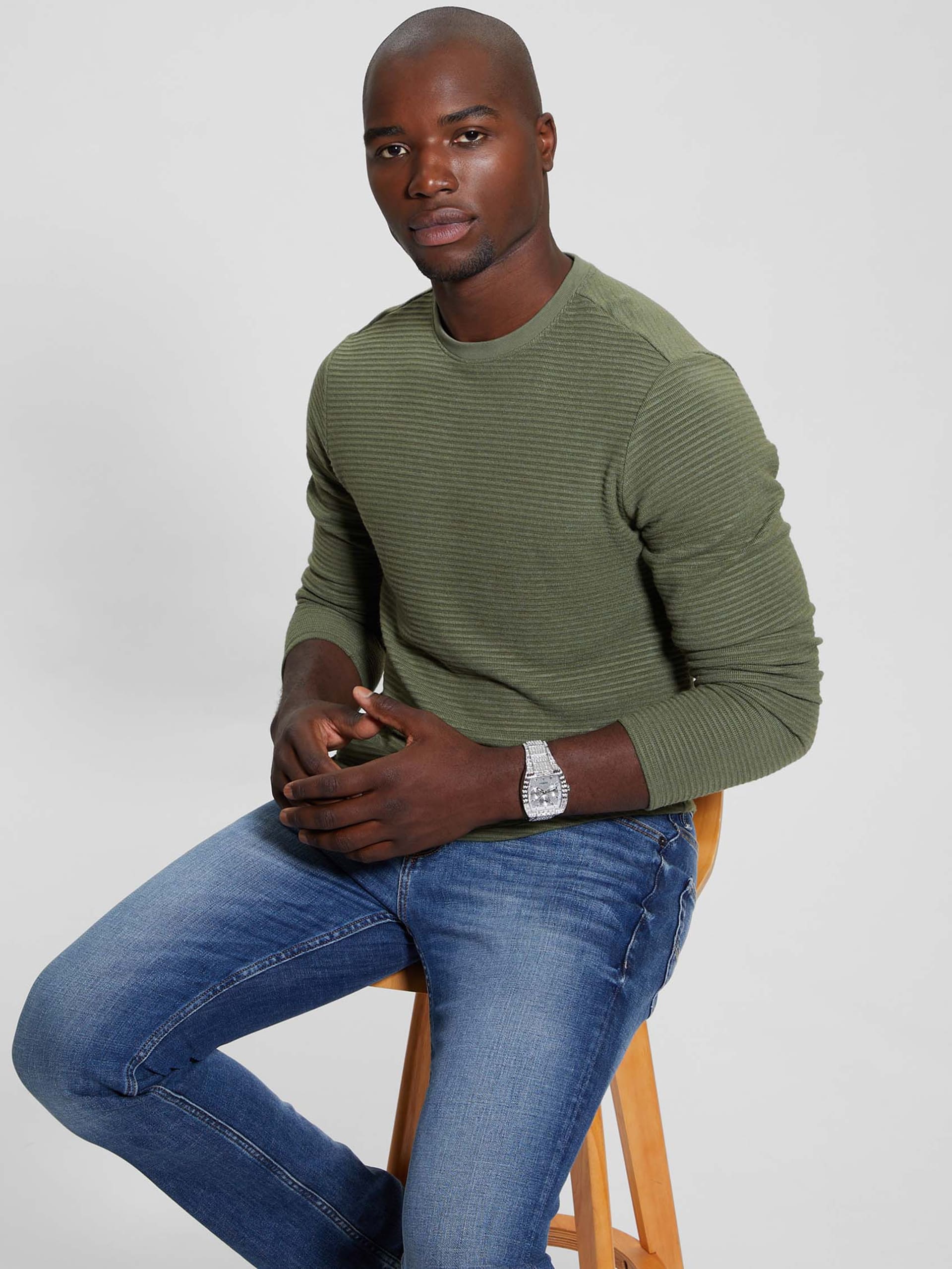 Camiseta Hudson com textura linear