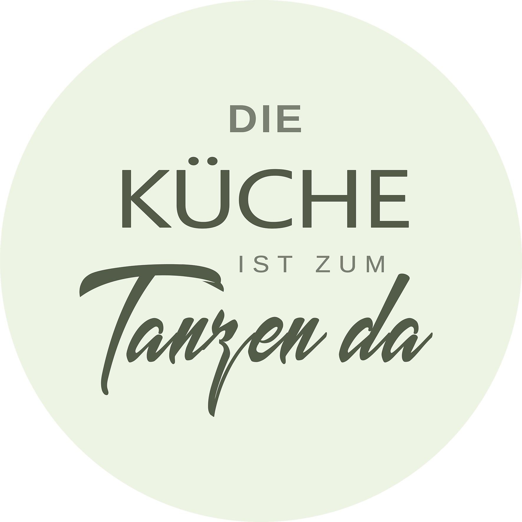 Glasbild KÜCHE ZUM TANZEN
