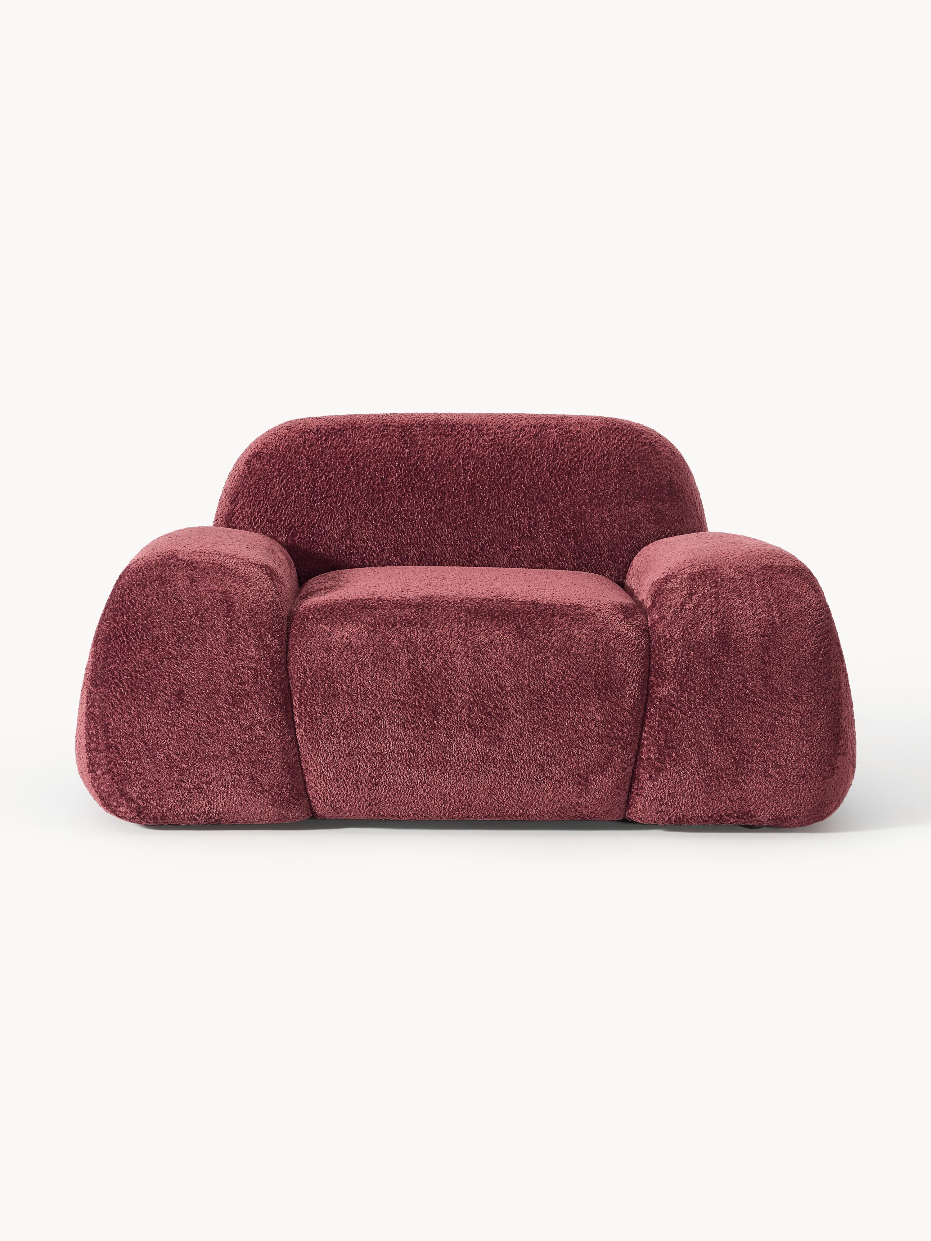 Loungefauteuil Wolke van teddy-bouclé