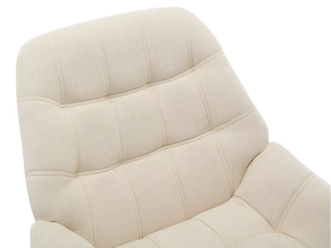 Fauteuil en tissu beige LUOSTO